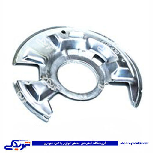 پراید صفحه پشت ( گردگیر ) طبق چرخ جلو فلزی چپ 9000570492